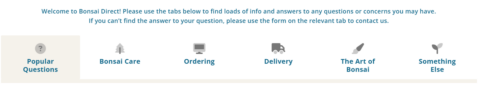 Bonsai Care & Help Section