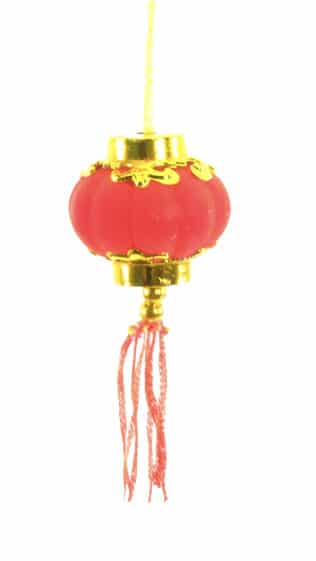 Mini red Chinese ornamental lantern for Chinese New Year Gifts