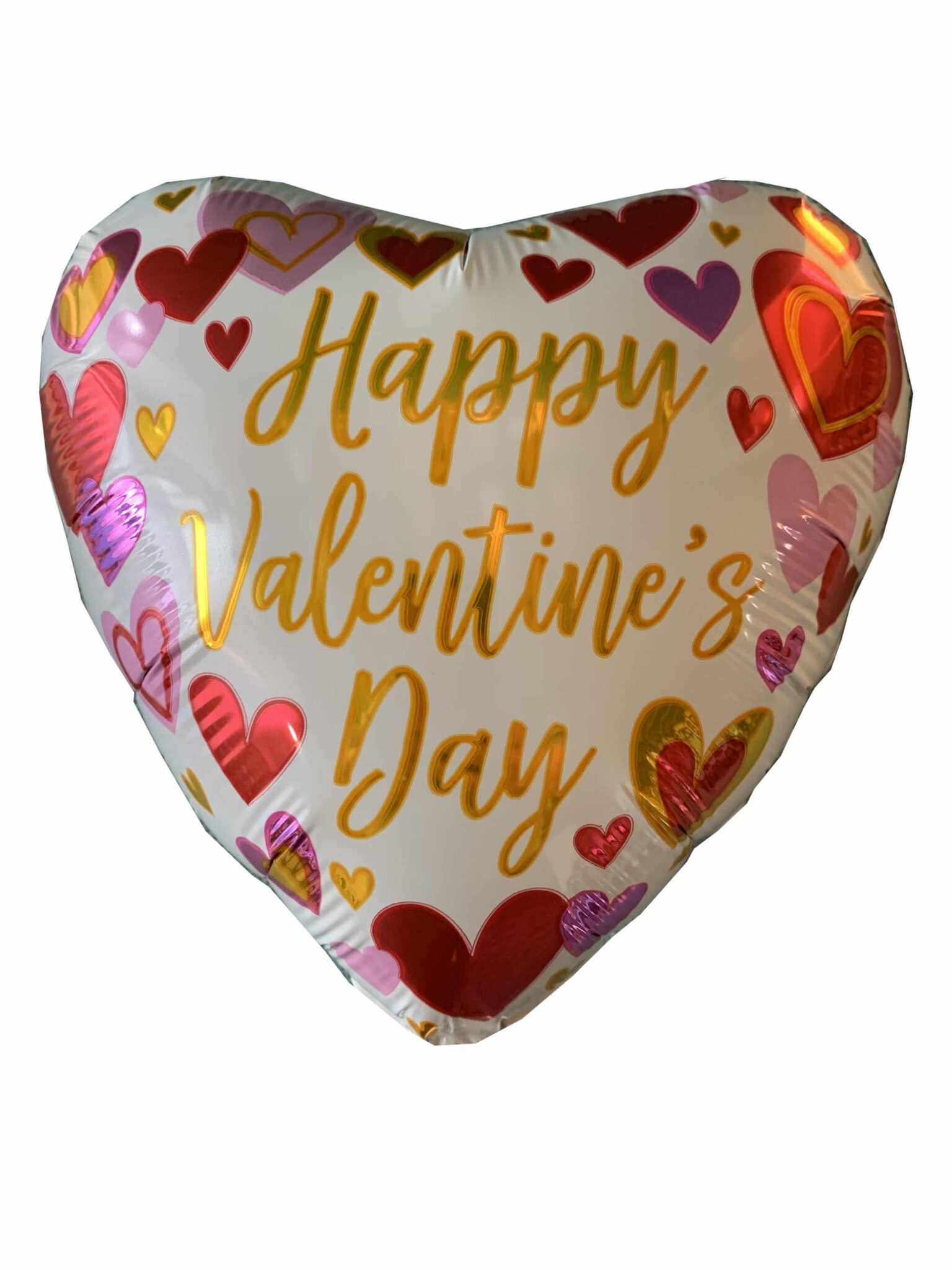 Gold Script Happy Valentines day foil balloon