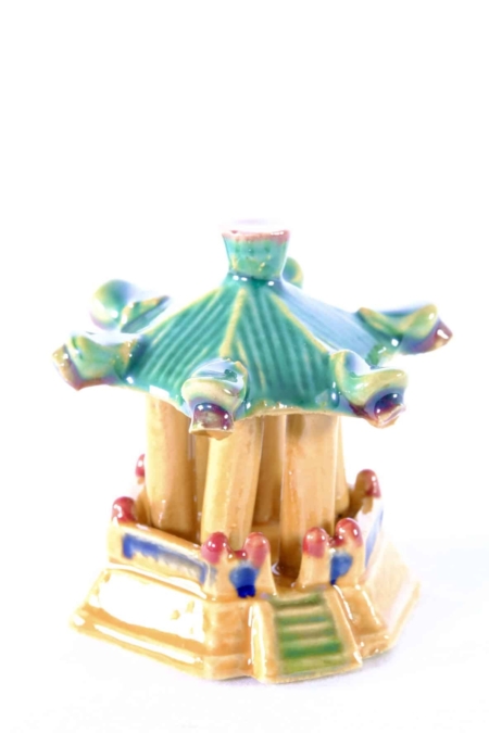 Hexagonal Chinese temple for zen bonsai gardens