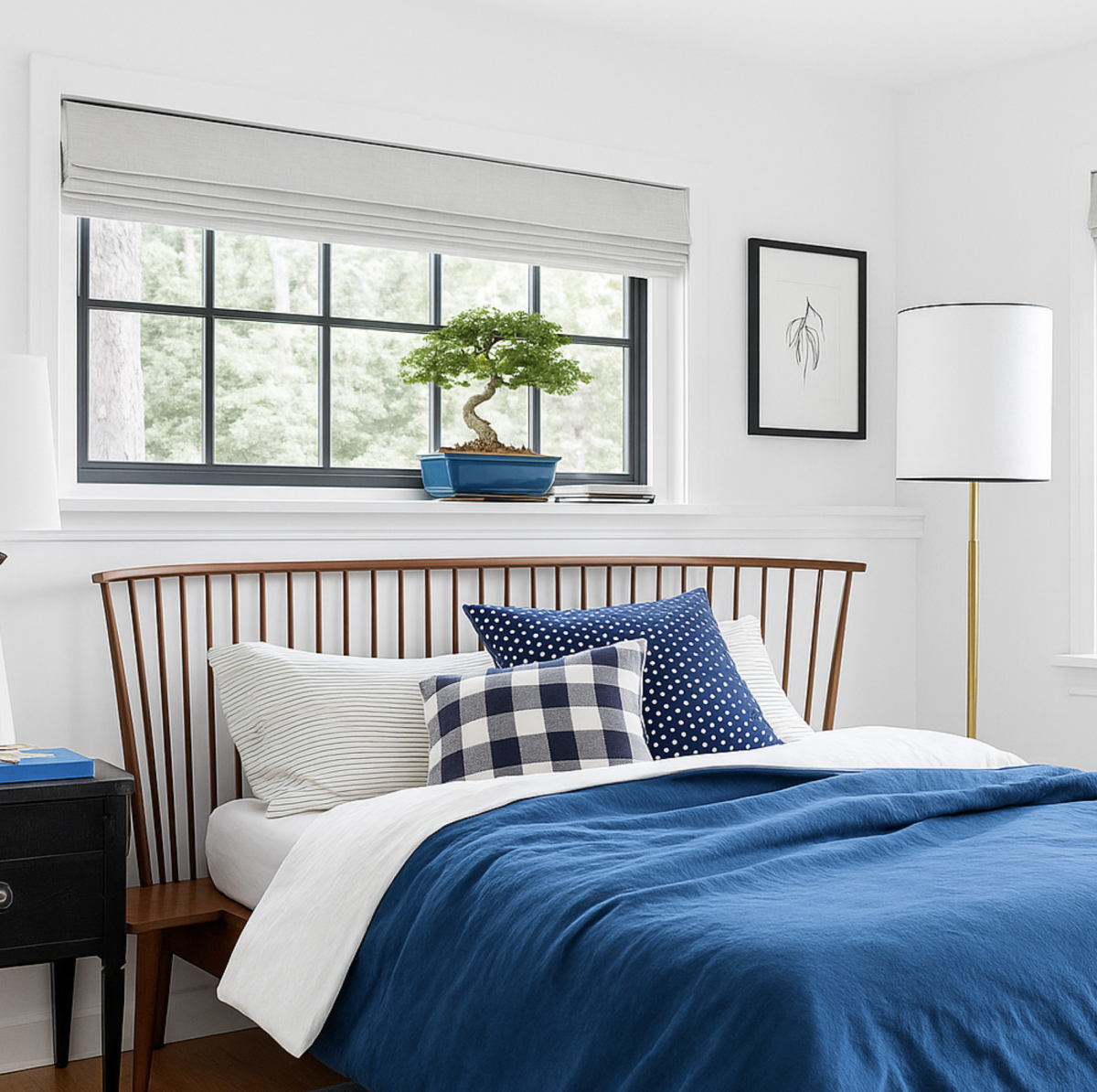 A bonsai tree look lovely in a bedroom